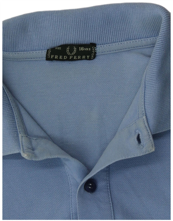 Fred Perry polo majica za dječake 15-16 godina, plavi pamuk