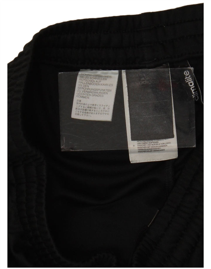 Adidas muške trenirke Climalite male crne poliesterske hlače