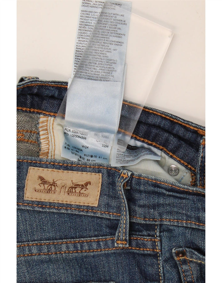 LEVI'S Womens Denim Shorts W24 XS Blue Cotton Vintage Levi's and Second-Hand Levi's from Messina Hembry 