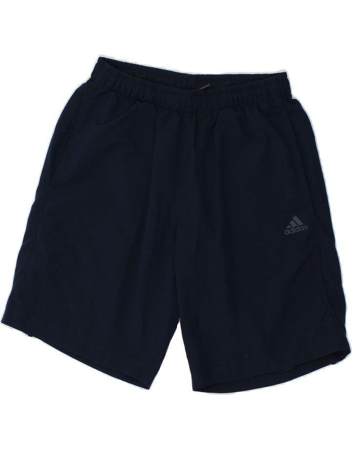 ADIDAS Mens Climalite Sport Shorts Medium Navy Blue Polyester Vintage Adidas and Second-Hand Adidas from Messina Hembry 