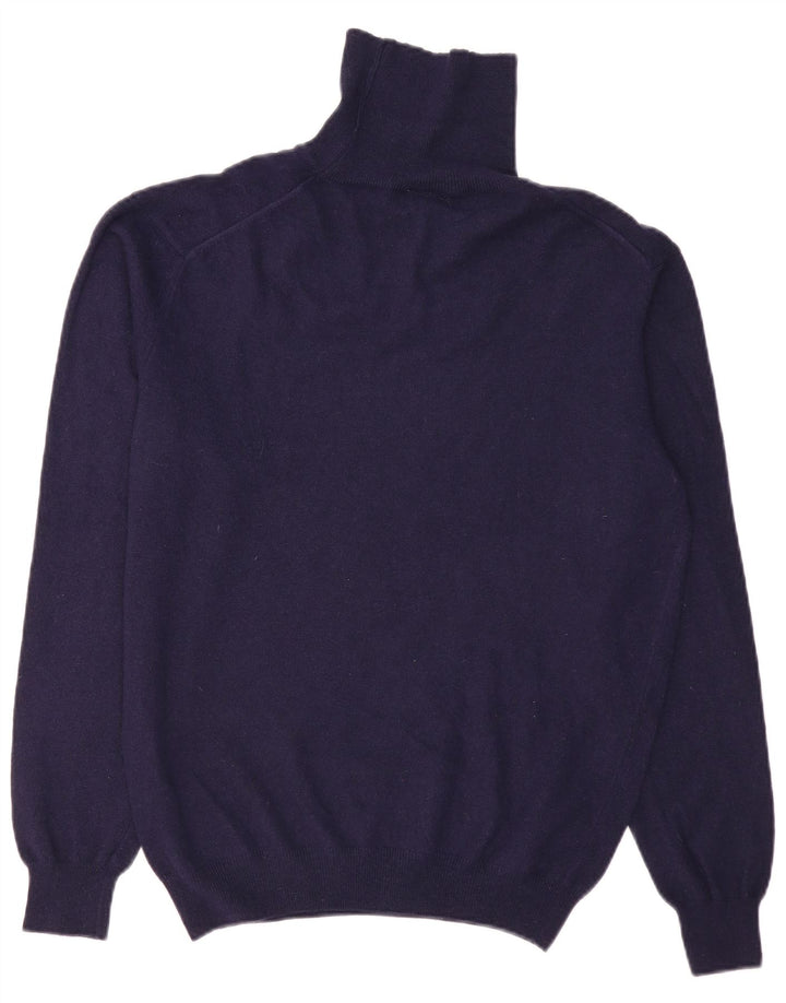 SERGIO TACCHINI Muški pulover s rol izrezom Veliki tamnoplavi vuneni