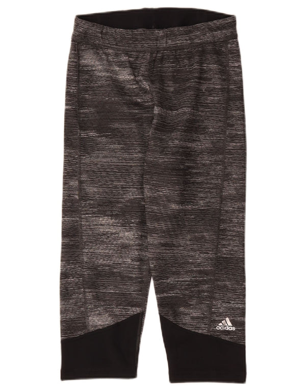 Adidas ženske Climalite Capri tajice UK 12/14 srednje sive boje