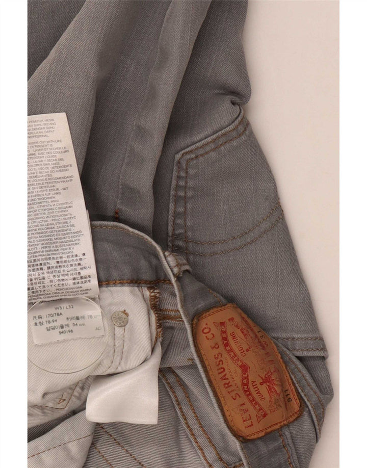 Levi's muške 511 uske traperice W31 L27 sivi pamuk