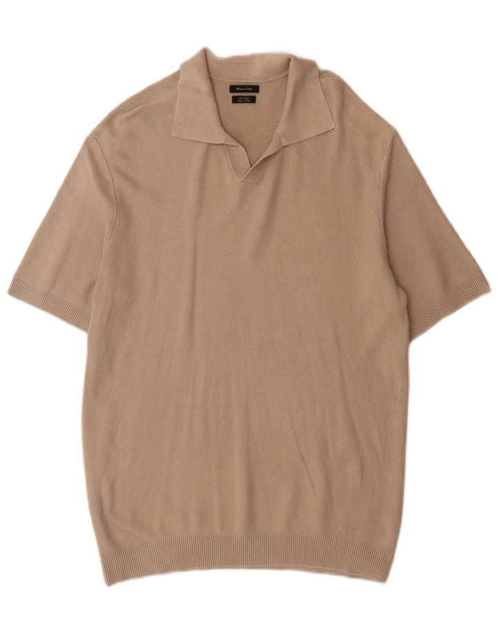 Massimo Dutti muška polo majica velika siva pamuk