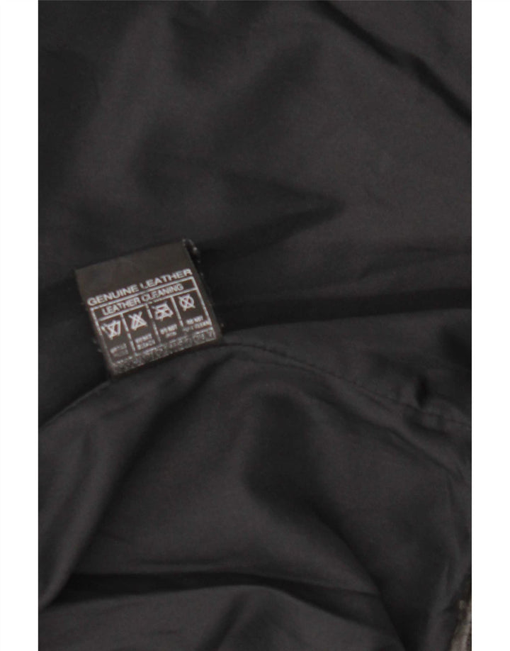 Vintage muška bomber kožna jakna UK 36 Mala crna