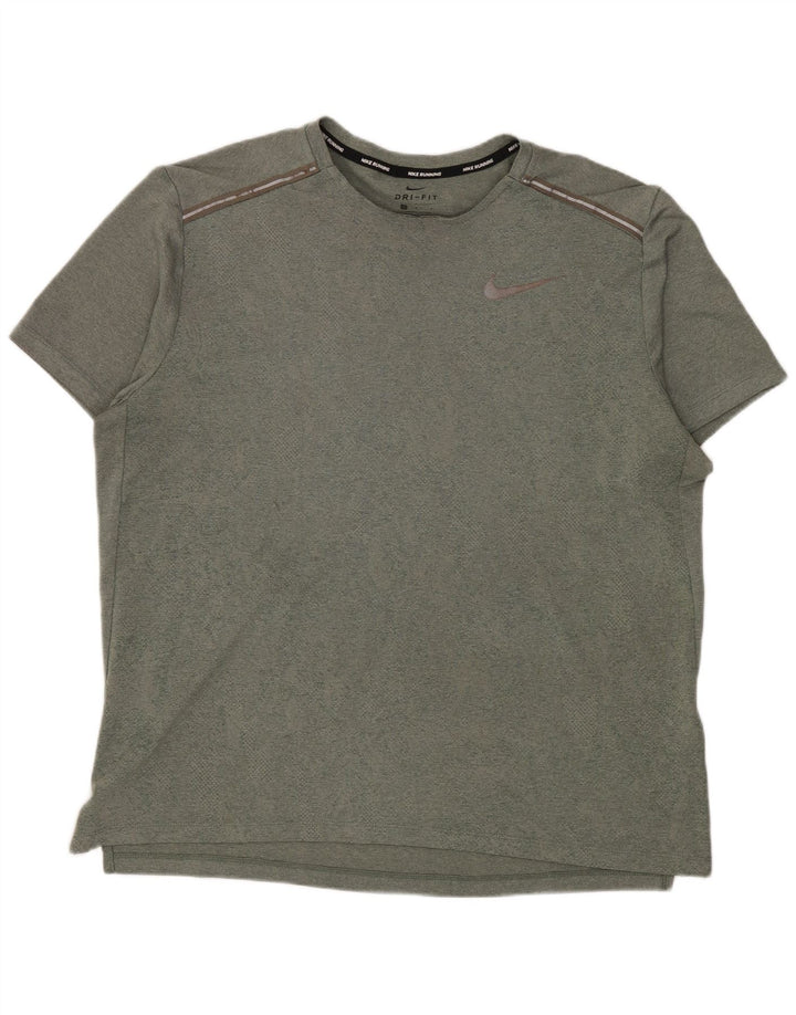 Nike Dri Fit majica kratkih rukava, veliki zeleni poliester