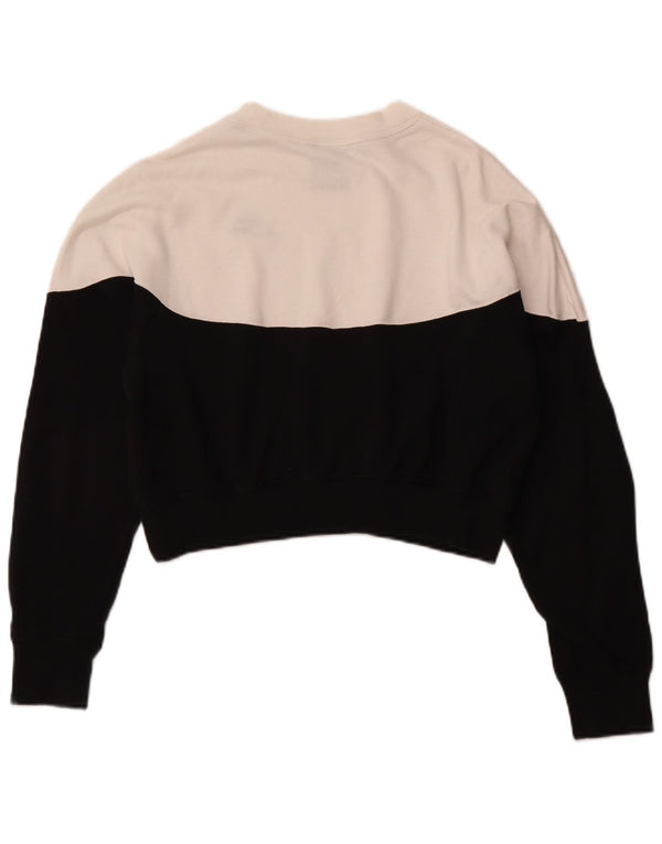 NIKE Ženska kratkotrajna majica UK 14 Pamuk srednje crne boje