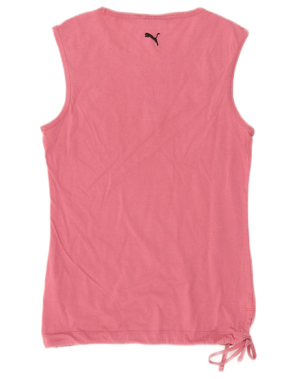 Puma ženski grafički prsluk UK 10 Small Pink Cotton