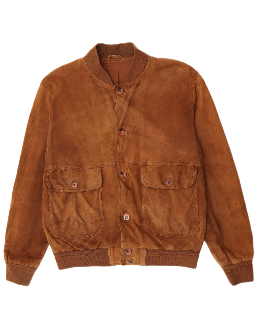 Vintage muška bomber jakna od brušene kože IT 52 XL smeđa koža