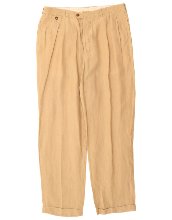 Massimo Dutti muške chino hlače s klinovima EU 44 Large W34 L32 Bež lan