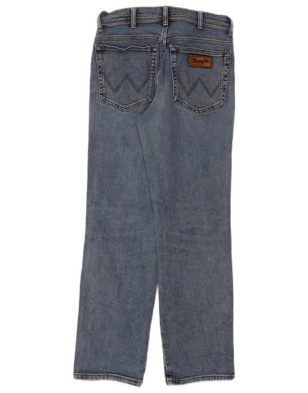 WRANGLER Muške Texas Straight Jeans W31 L30 Plavi pamuk