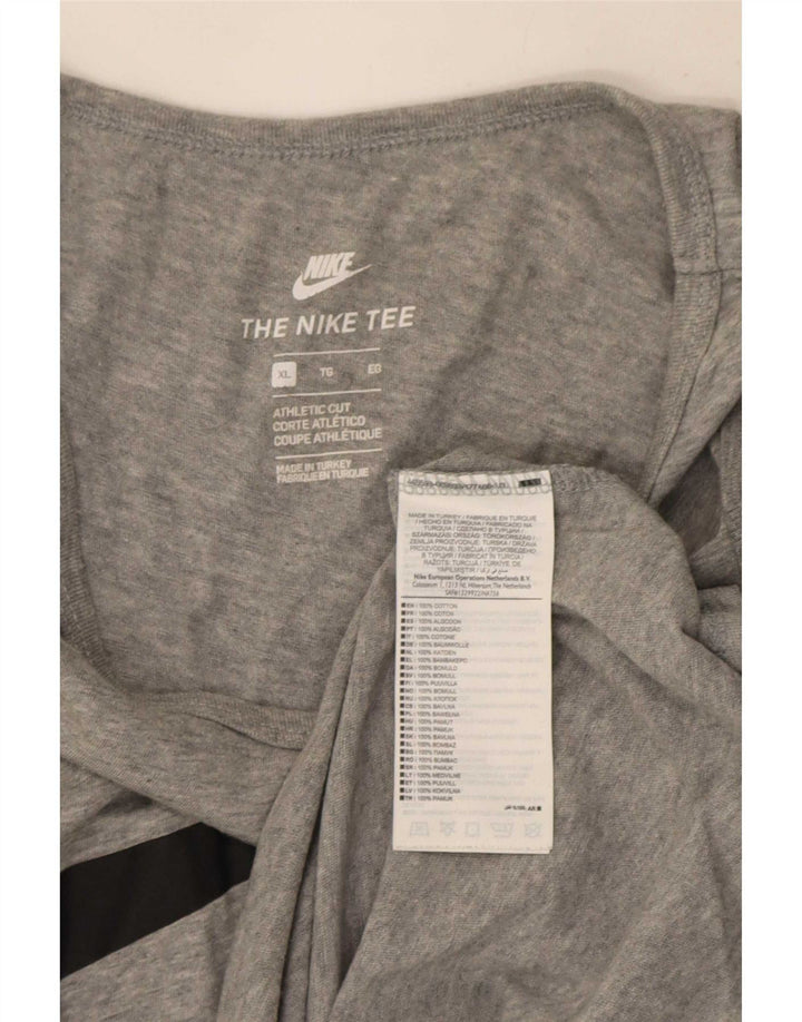Nike Top XL atletskog prsluka atletskog kroja od sivog pamuka