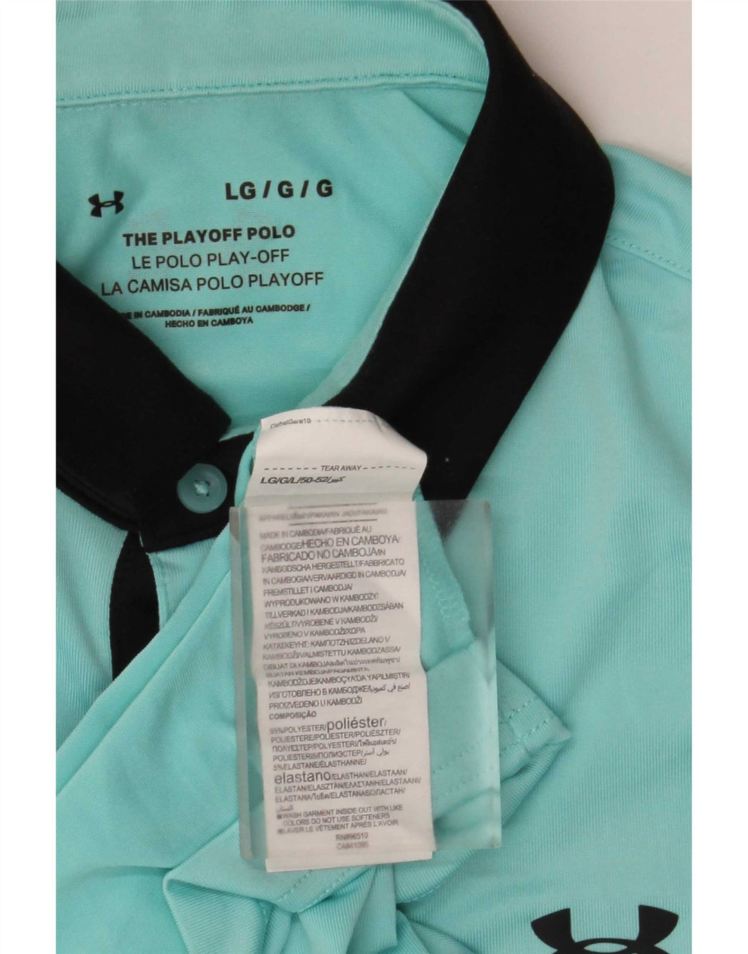 Under Armour muška polo majica za ragbi veliki plavi poliester