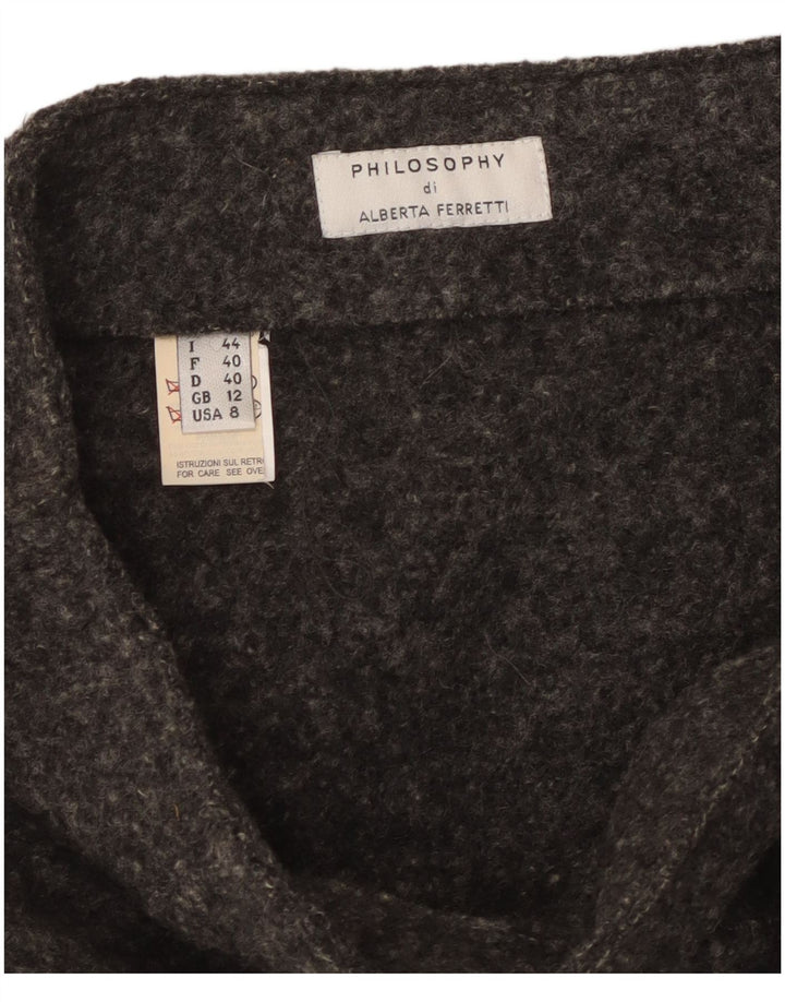 Philosophy Di Alberta Ferretti ženska mini suknja UK 12 srednje W30 siva