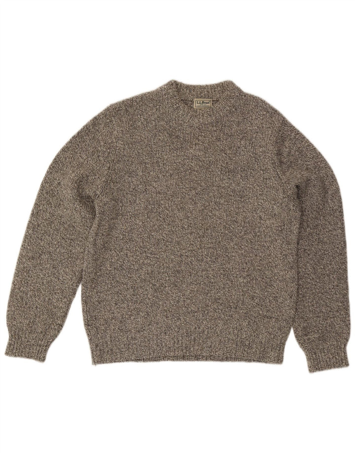L.L.BEAN muški džemper s okruglim izrezom srednje sive vune