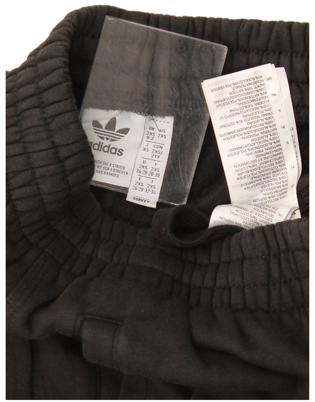 Adidas Ženska trenirka Hlače Joggers UK 0/2 2XS crni pamuk