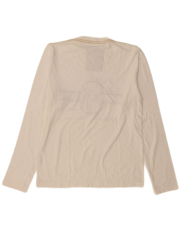 THINK PINK Muška majica dugih rukava s grafikama XL od bijelog pamuka