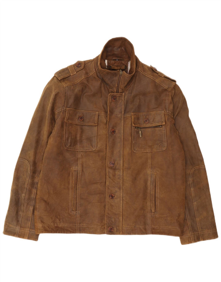 Engbers muška vojna jakna od brušene kože IT 52 XL smeđa koža