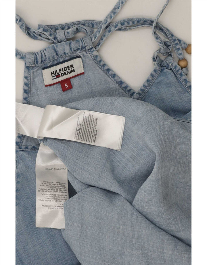 Tommy Hilfiger Ženska majica s halterima UK 10 Small Blue Lyocell