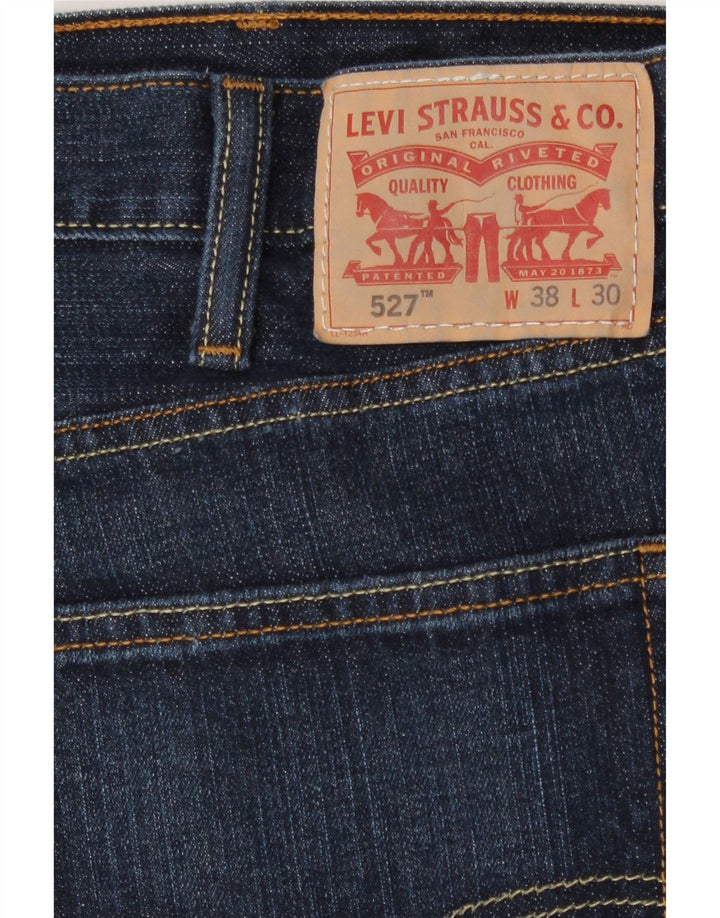 Levi's muške 527 Bootcut traperice W38 L30 tamnoplavi pamuk