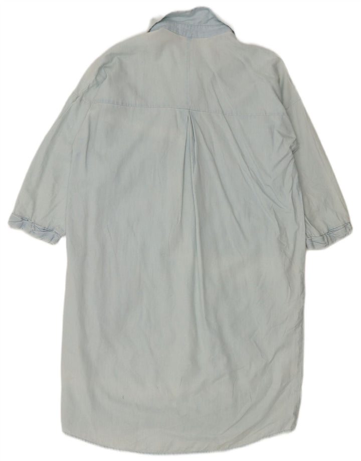 Whistles Ženska pulover košulja širokog kroja UK 10 Mali plavi pamuk