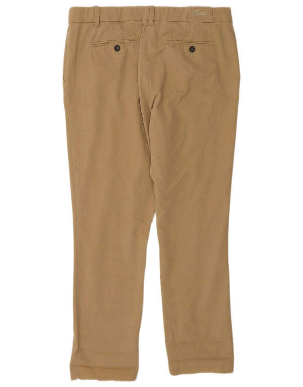 Lacoste ženske ravne chino hlače, veličina 40 srednje, W30 L28, bež pamuk