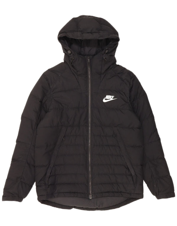Nike muška podstavljena jakna s kapuljačom UK 40 veliki crni poliester