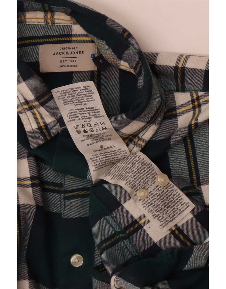 Jack & Jones muška flanelska košulja srednje zelene karirane boje