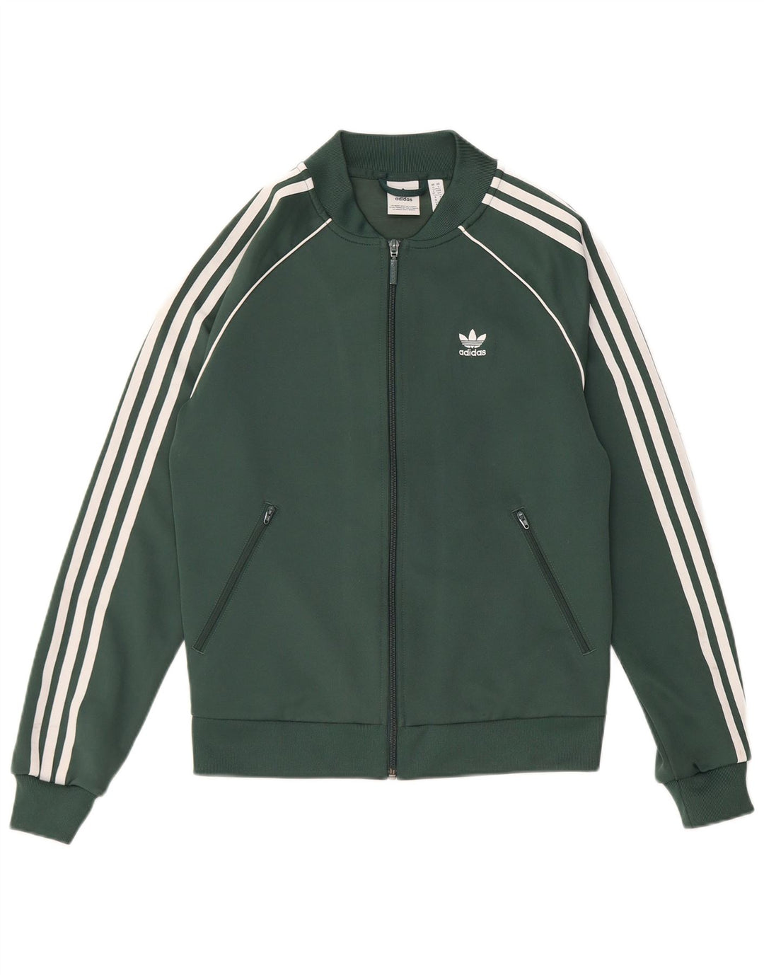 Adidas ženska gornja jakna trenirke standardnog kroja UK 10 mali zeleni poliester