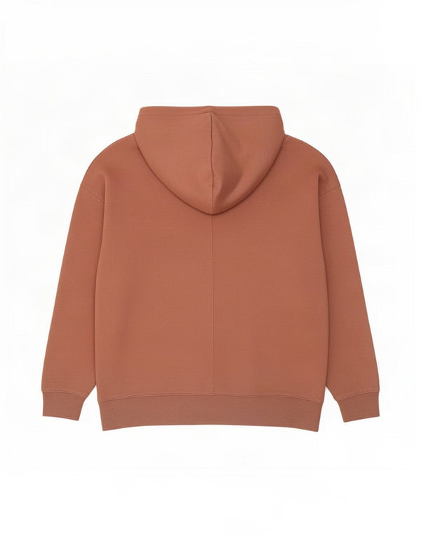Topshop veliki ženski džemper s kapuljačom UK 8/10 mali smeđi poliester