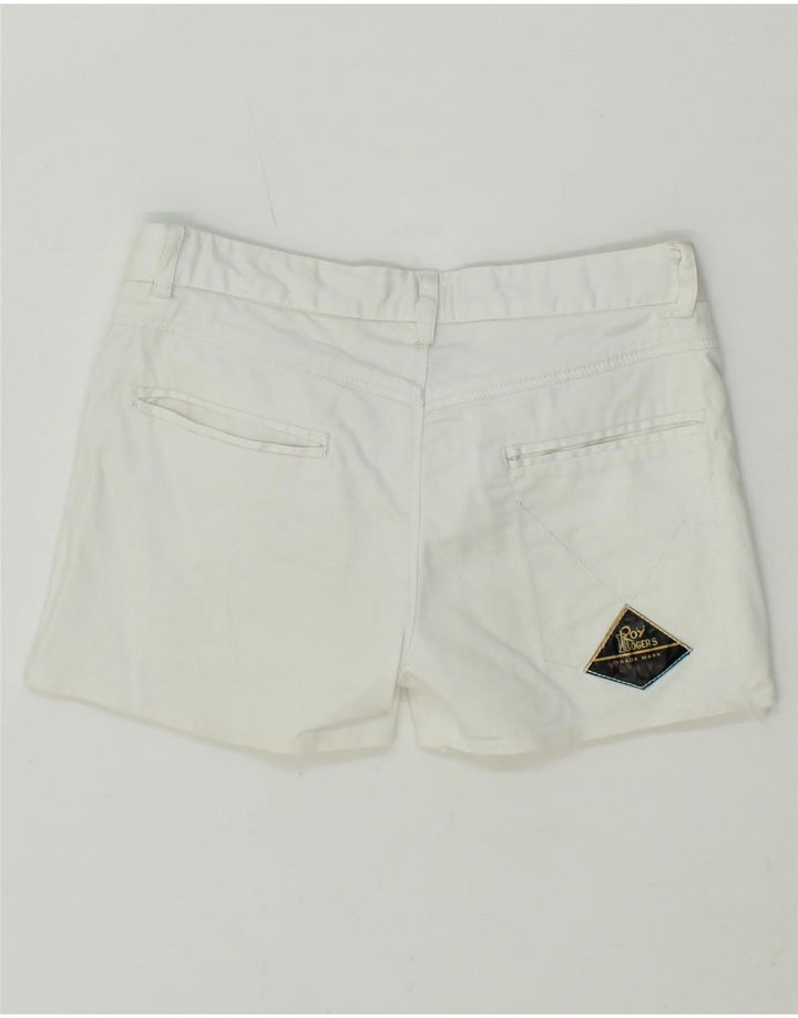 ROY ROGERS Womens Chino Shorts W25 XS White Elastane Vintage Roy Rogers and Second-Hand Roy Rogers from Messina Hembry 