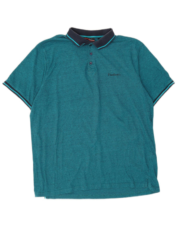 Pierre Cardin muška polo majica standardnog kroja 3XL pamuk plave boje