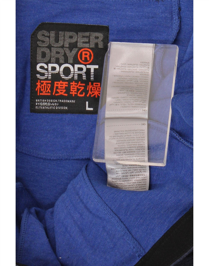 Superdry muške sportske kratke hlače, veliki tamnoplavi poliester