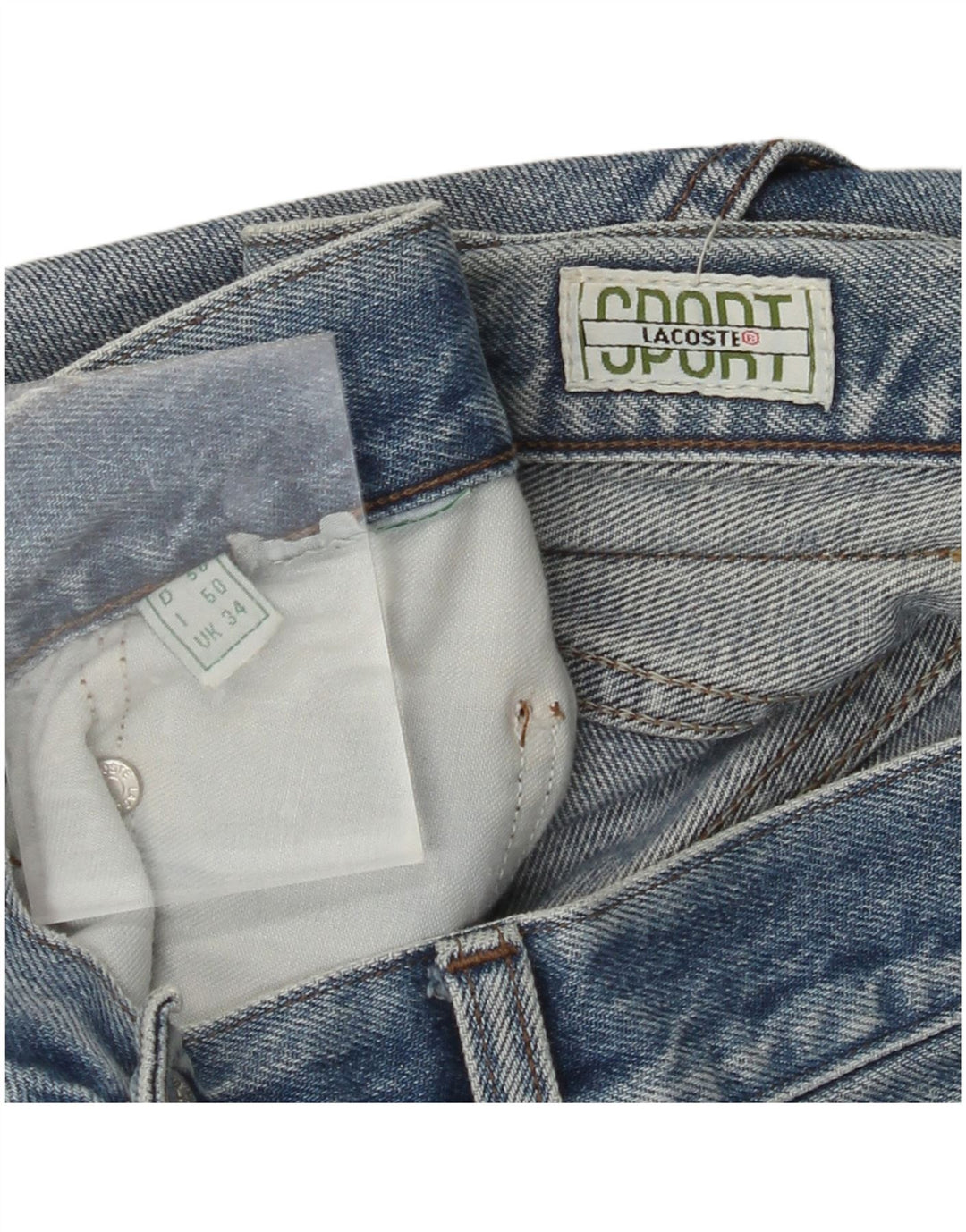 LACOSTE Muške ravne traperice W34 L34 Plave