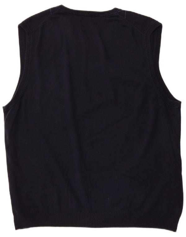 CHAPS Muški prsluk bez rukava XL tamnoplavi argyle/dijamantni pamuk