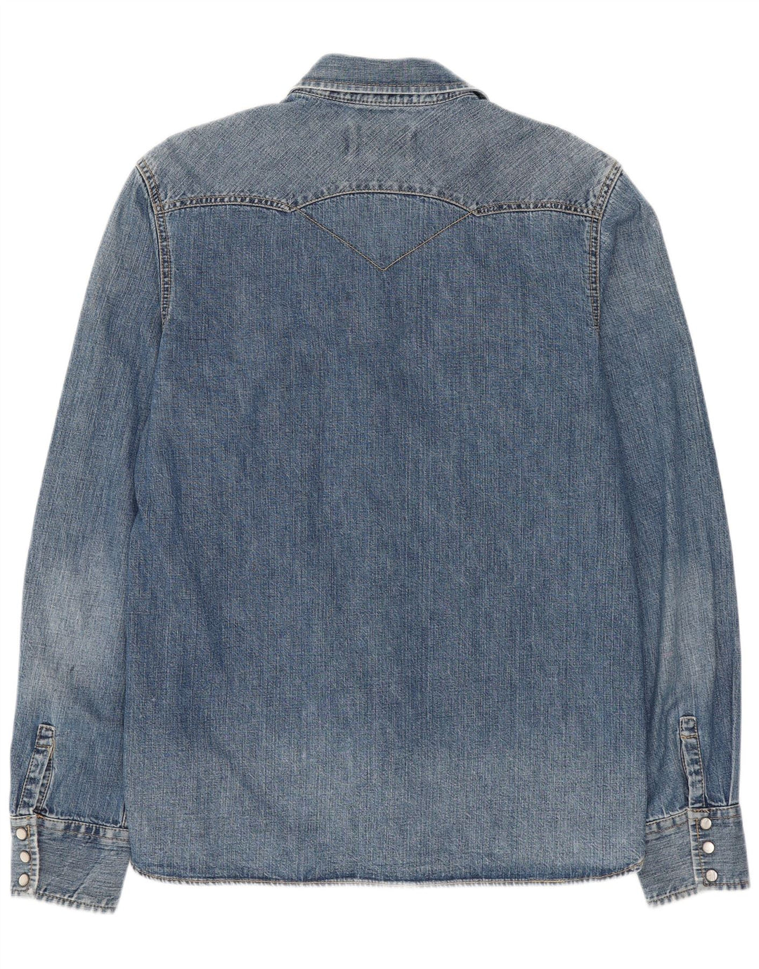 Levi's muška Western traper košulja Srednje plavi pamuk