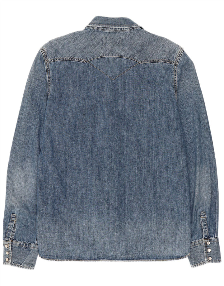 Levi's muška Western traper košulja Srednje plavi pamuk