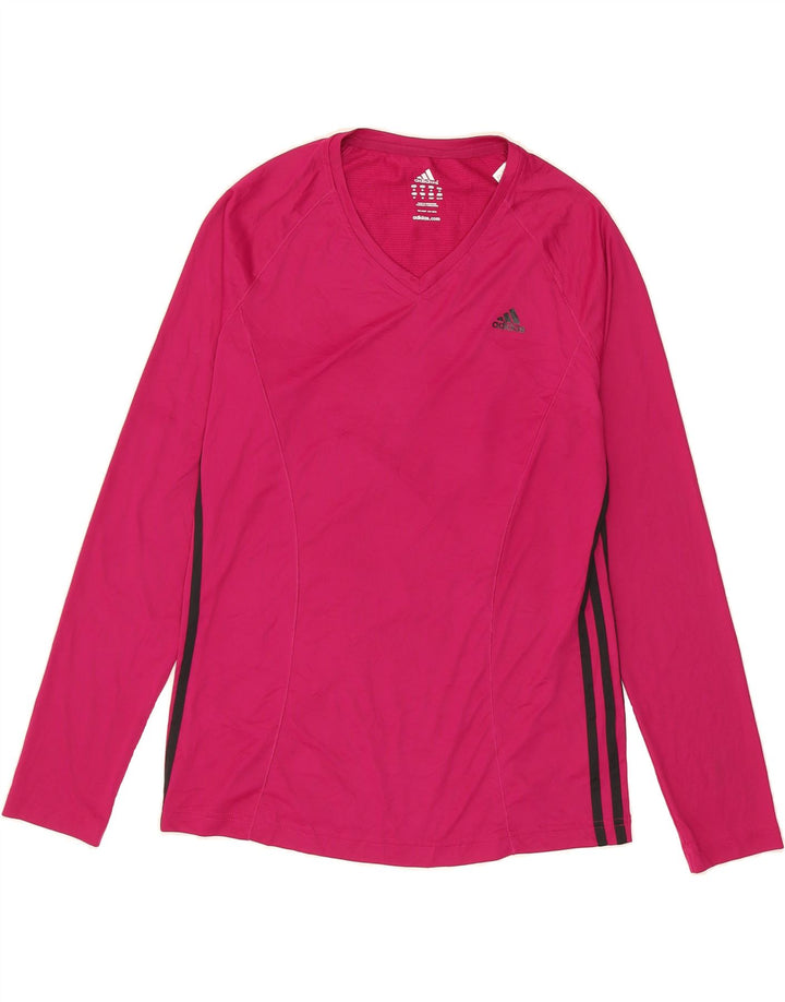 ADIDAS Womens Top Long Sleeve UK 22 XL Pink Polyester Vintage Adidas and Second-Hand Adidas from Messina Hembry 