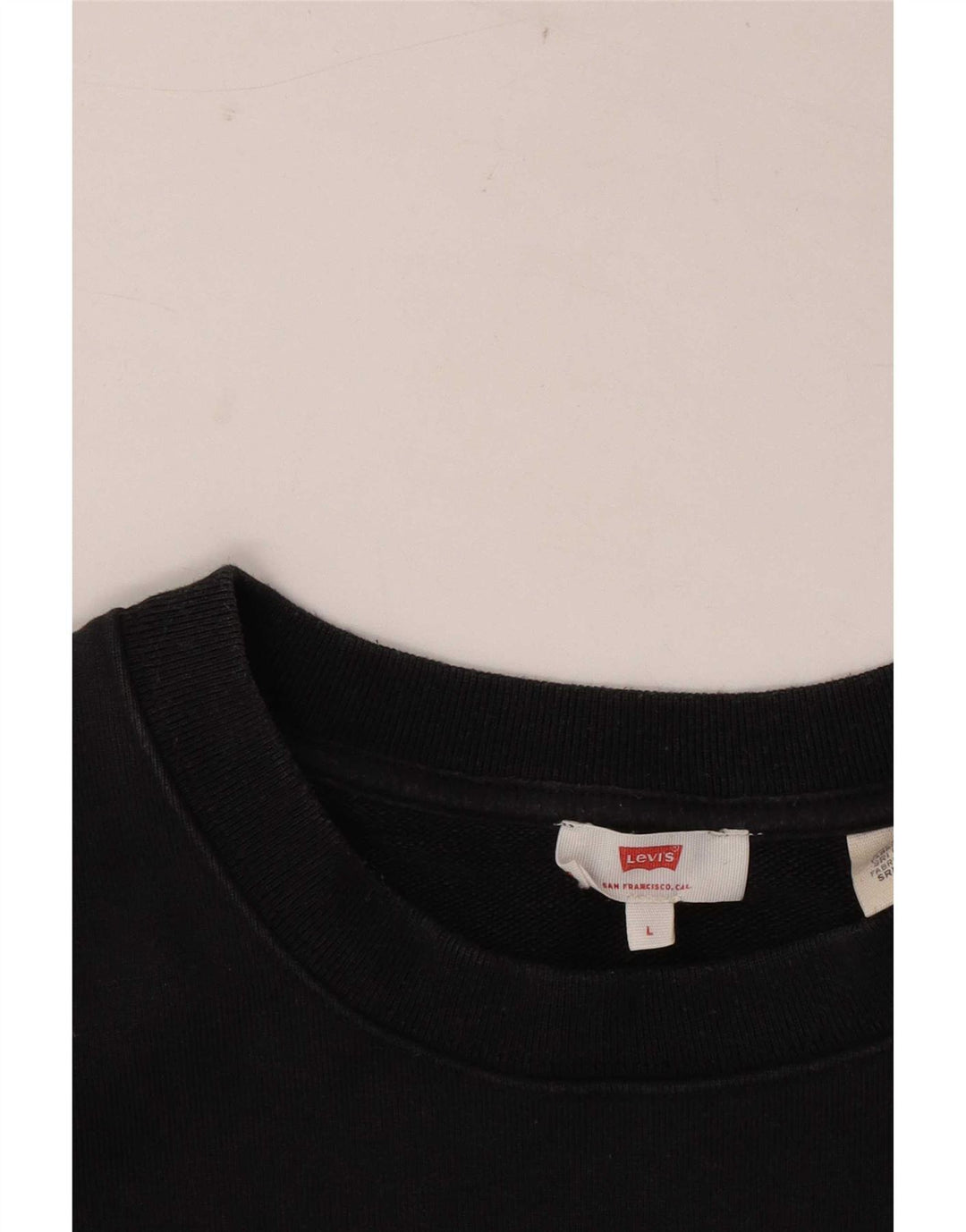 Levi's kratki kratki, preveliki džemper UK 16 velike sive pruge