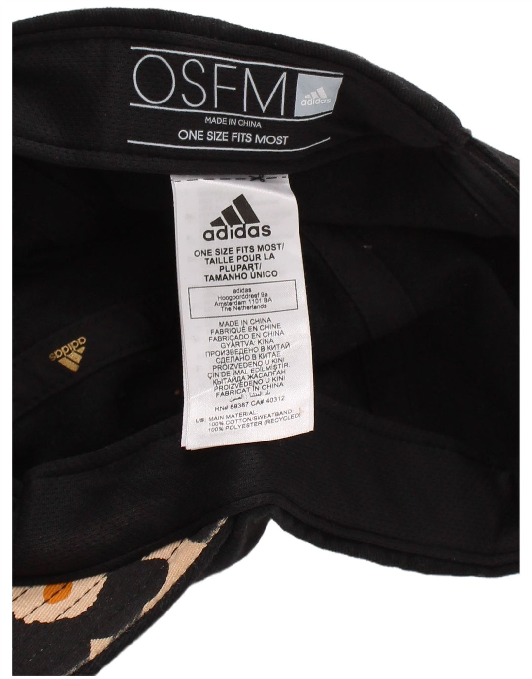 Adidas ženska bejzbol kapa jedne veličine crni pamuk
