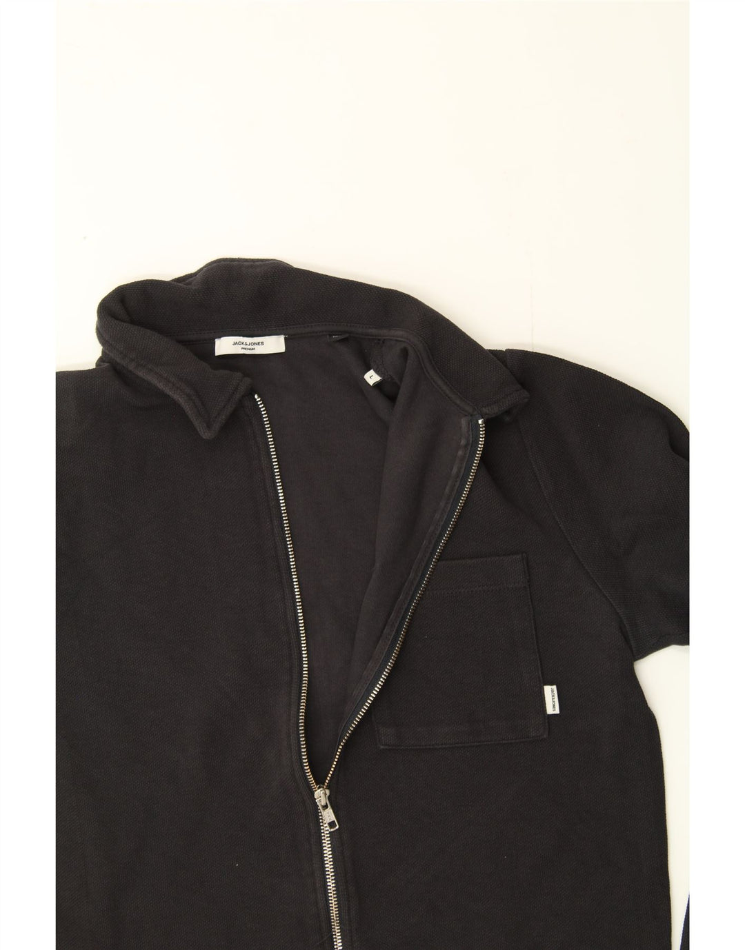JACK & JONES Womens Tracksuit Top Jacket UK 16 Large Black Cotton Vintage Jack & Jones and Second-Hand Jack & Jones from Messina Hembry 