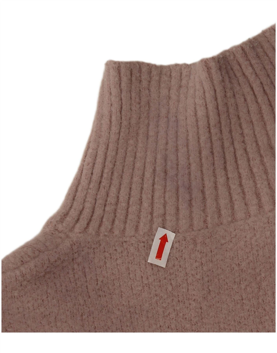 Zara ženski kratki džemper s kornjačičastim ovratnikom UK 10 Mali ružičasti najlon