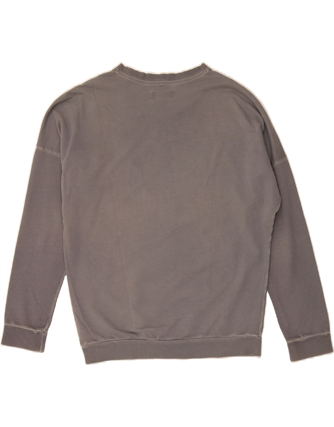 ADIDAS Womens Graphic Sweatshirt Jumper UK 12 Medium  Grey Cotton Vintage Adidas and Second-Hand Adidas from Messina Hembry 