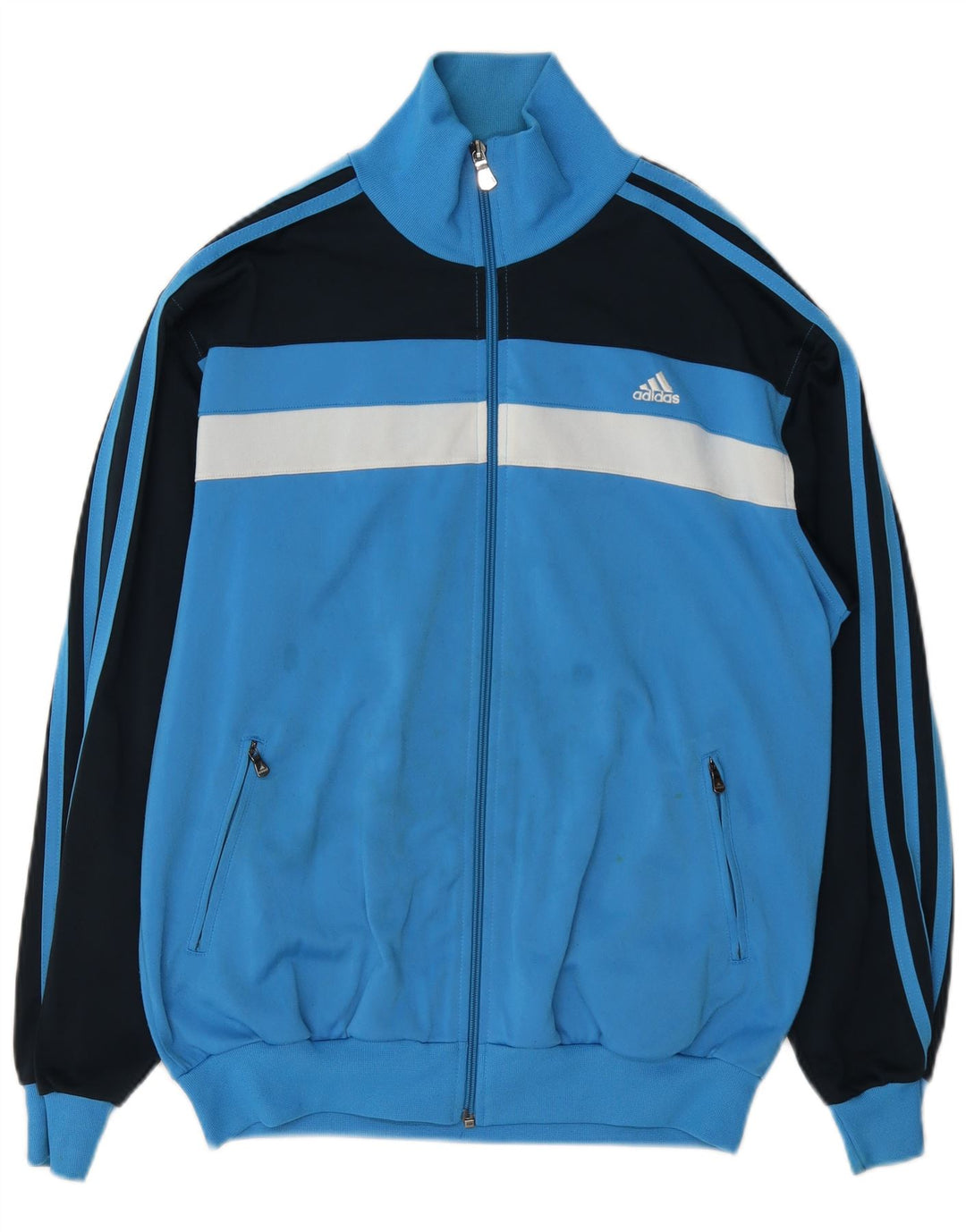 Adidas muška trenirka gornja jakna UK 36/38 mala plava poliesterska boja