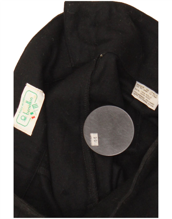 Benetton ženska midi suknja visokog struka IT 44 srednje veličine W28 crna vuna