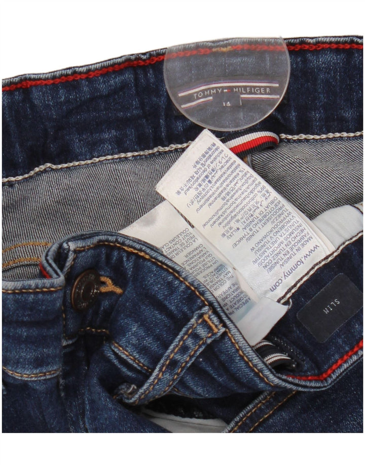 TOMMY HILFIGER uske traperice za djevojčice 13-14 godina W26 L29 plavi pamuk