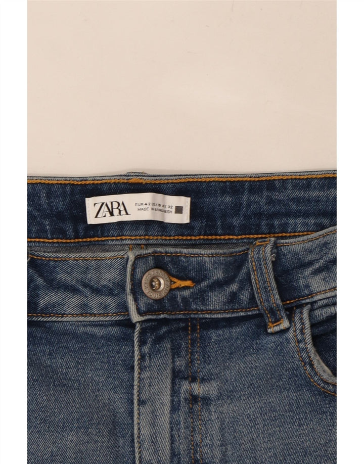 ZARA Womens Bootcut Jeans EU 42 Large W32 L26 Blue Cotton Vintage Zara and Second-Hand Zara from Messina Hembry 