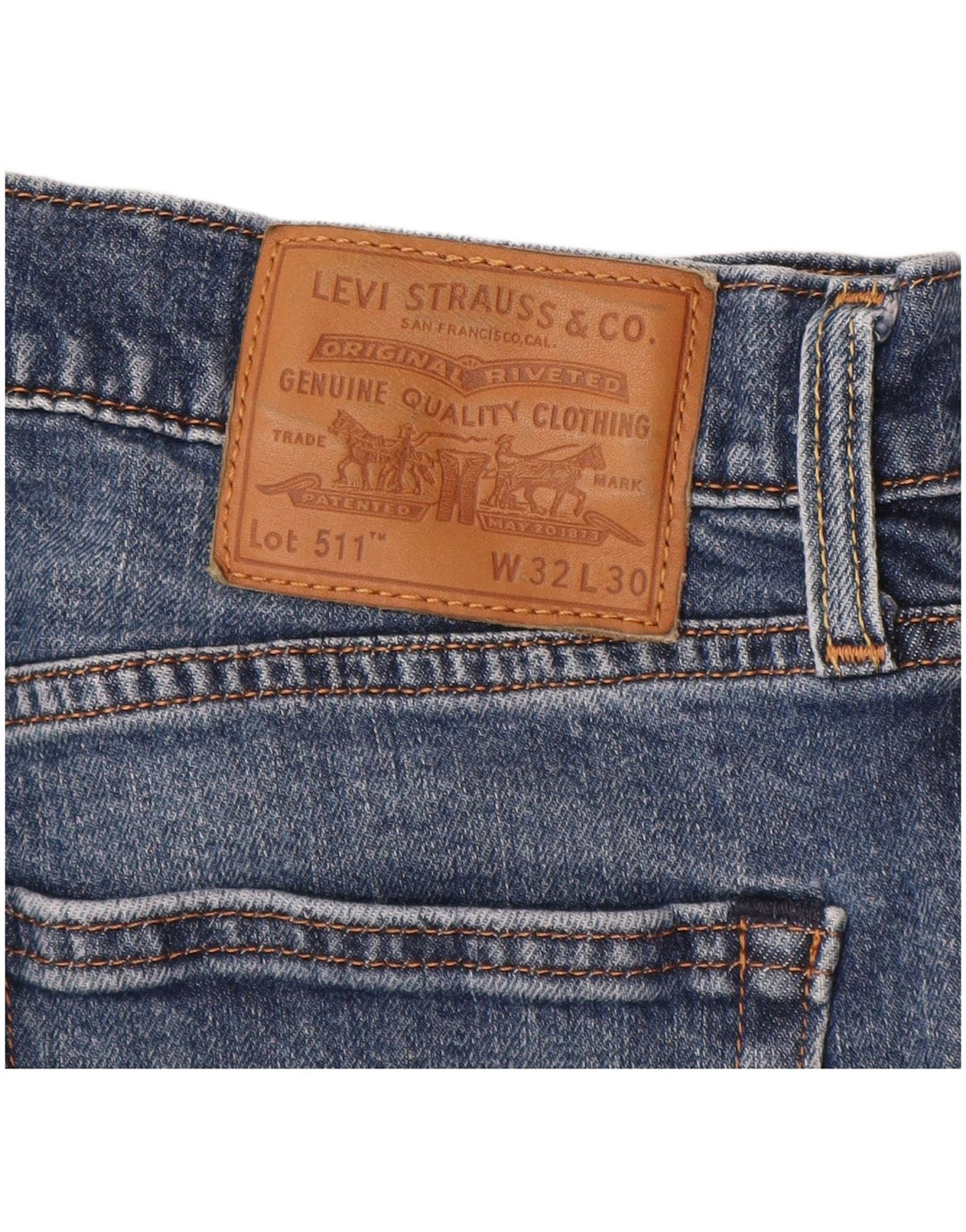 LEVI'S Muške uske traperice W32 L30 Plava