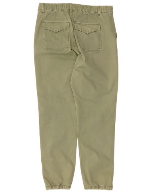 Marks & Spencer ženske jogger hlače UK 14 Large W32 L27 Zeleni pamuk