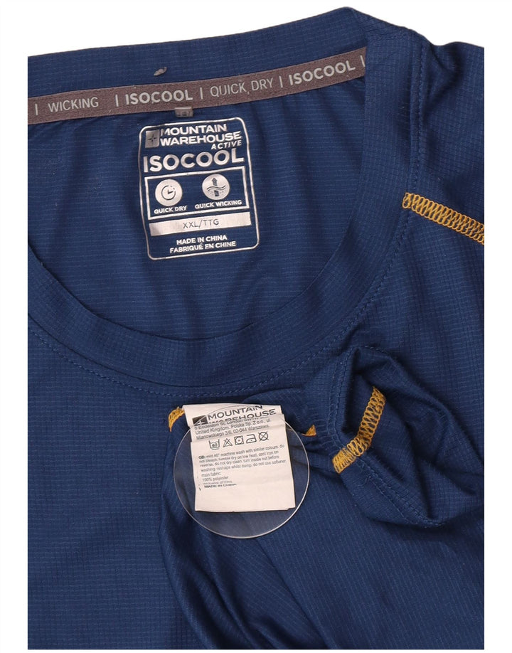 Mountain Warehouse Muška majica kratkih rukava 2XL plavi poliester